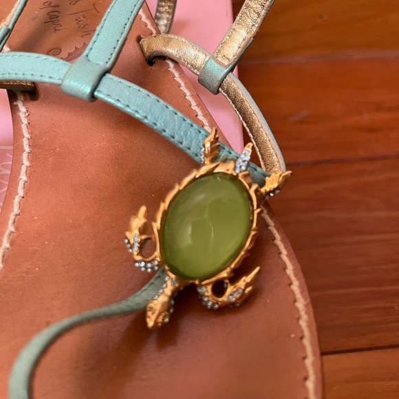 Miss Trish of Capri Turtle Sandals! - Picture 3 of 4
